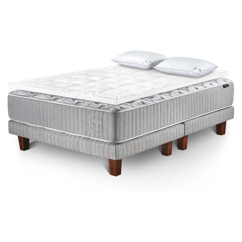 CANNON - Cama Hybrid King Wool Cannon +Topper+Almohada