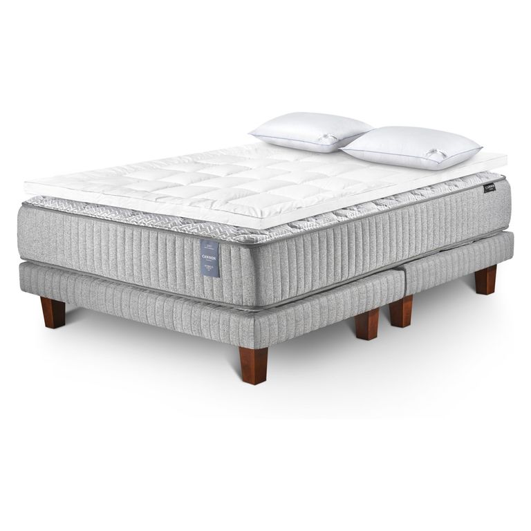 Cama Hybrid Súper King Visco + Top + Almohadas