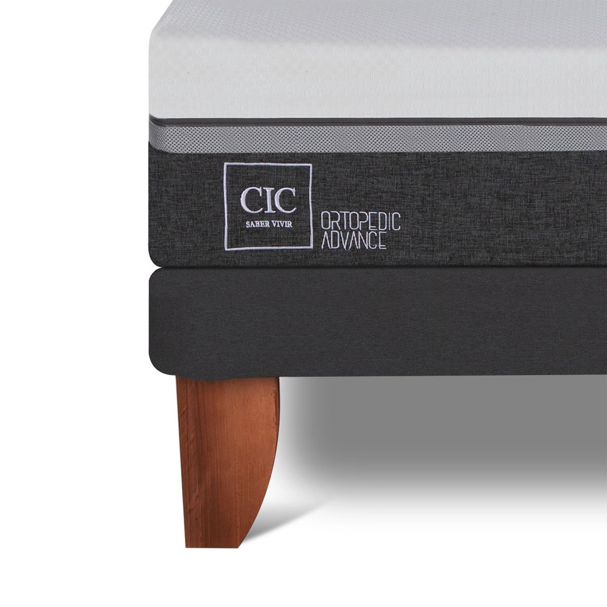 CIC - Cama Europea Ortope Ad 1.5 Plazas + Respaldo Cic