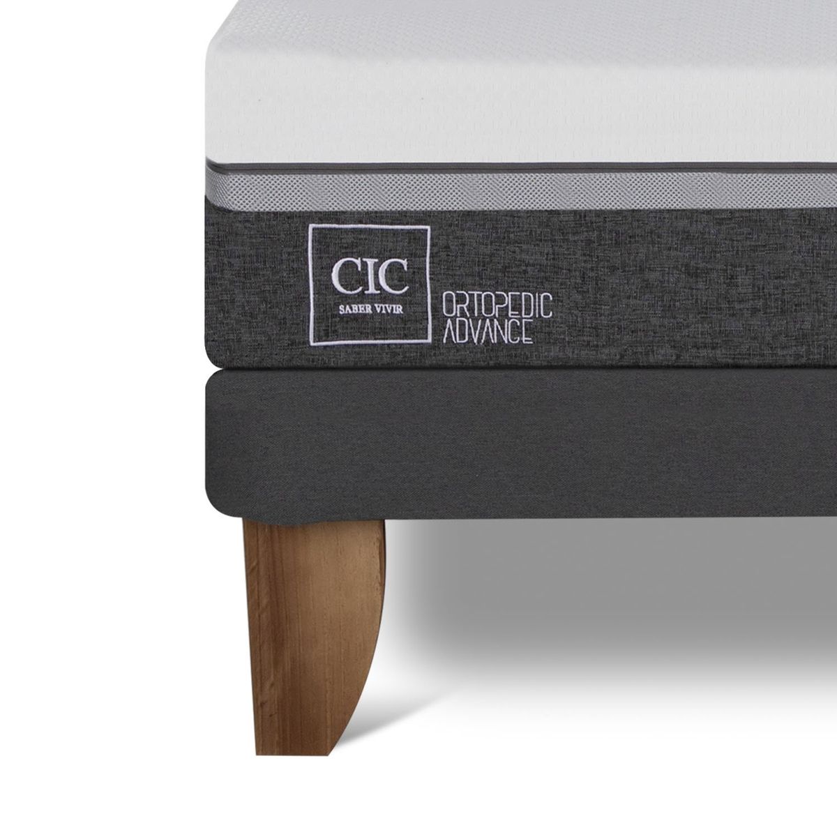 CIC - Cama Europea Ortope Ad 1.5 Plazas + Respaldo Cic