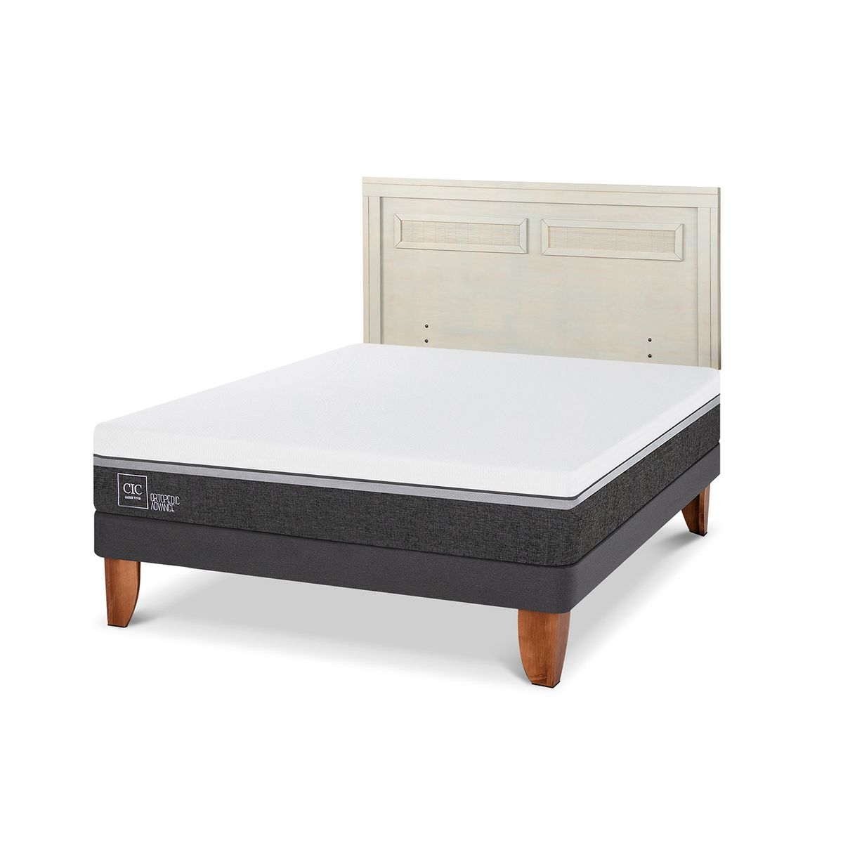 CIC - Cama Europea Ortope Ad 2 Plazas + Respaldo Cic