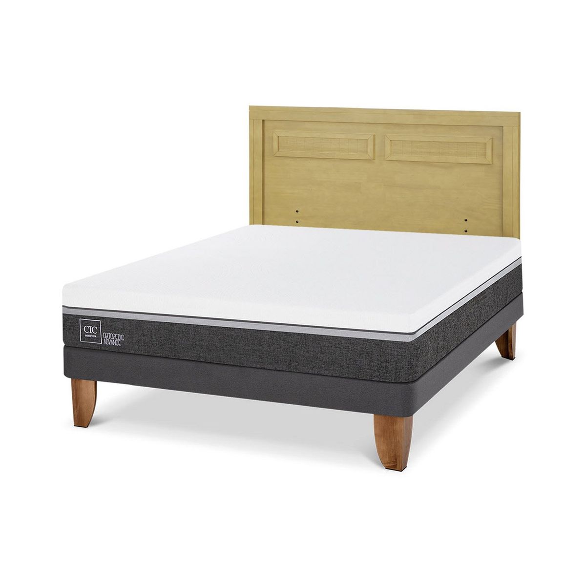 CIC - Cama Europea Ortope Ad 2 Plazas + Respaldo Cic