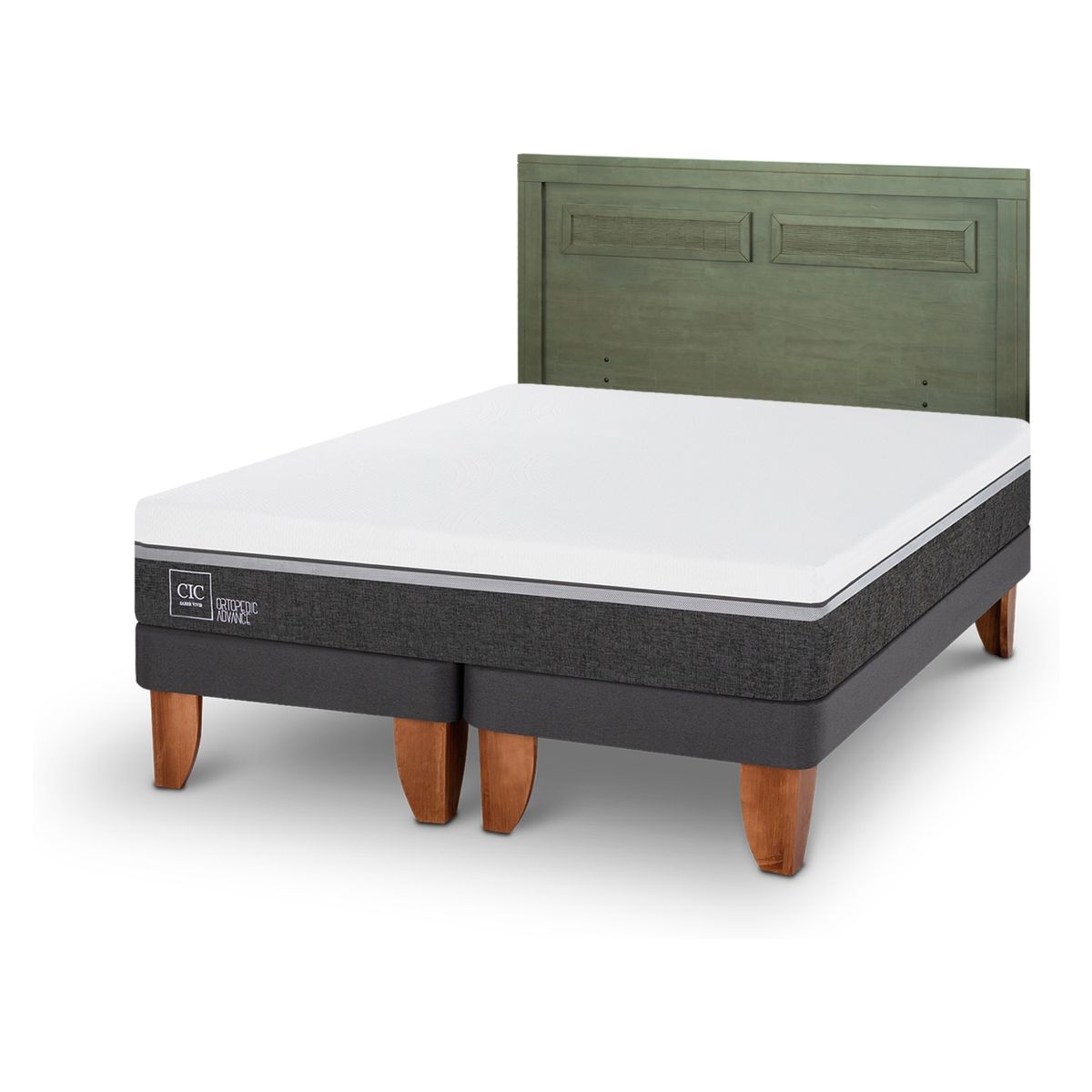 CIC - Cama Europea Ortope Ad 2 Plazas + Respaldo Cic