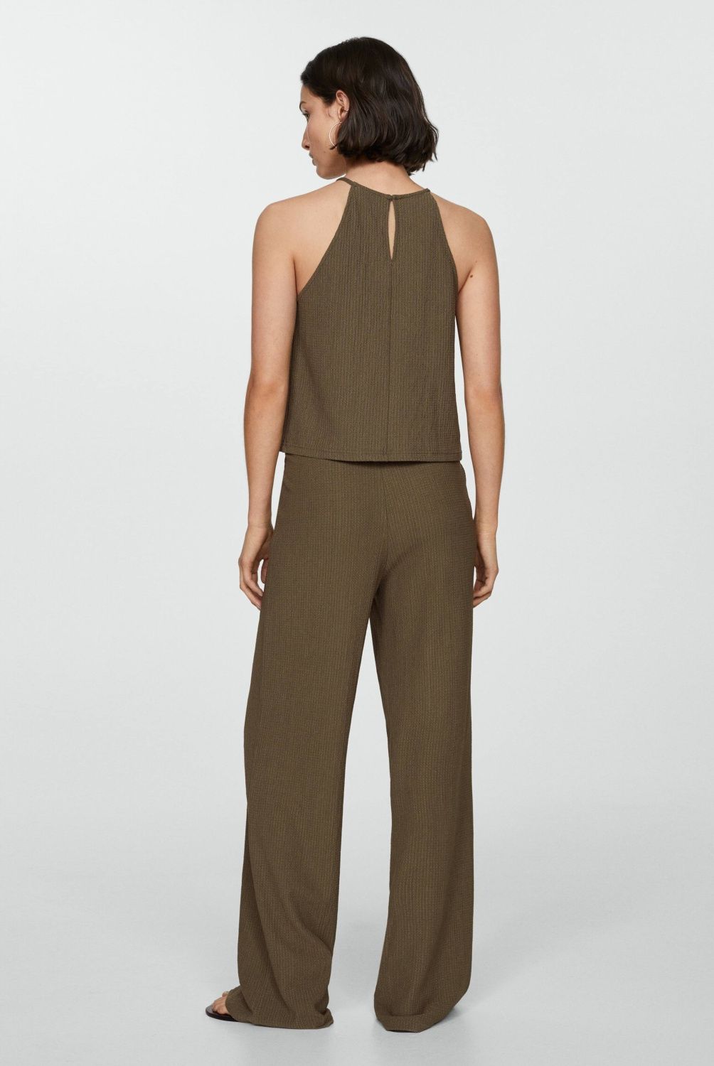 MANGO - Top Textura Fruncido Mujer Mango