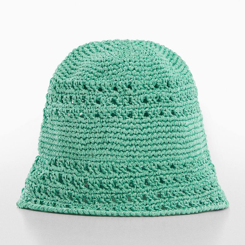 MANGO - Gorro Bucket Crochet Mujer Mango