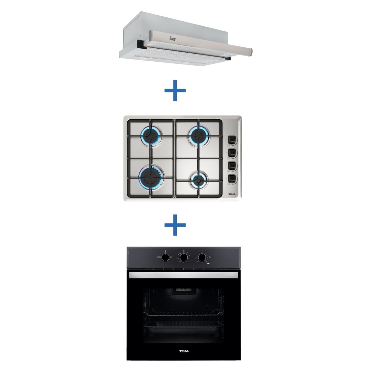 TEKA - Combo Horno Electrico + Encimera + Campana Teka