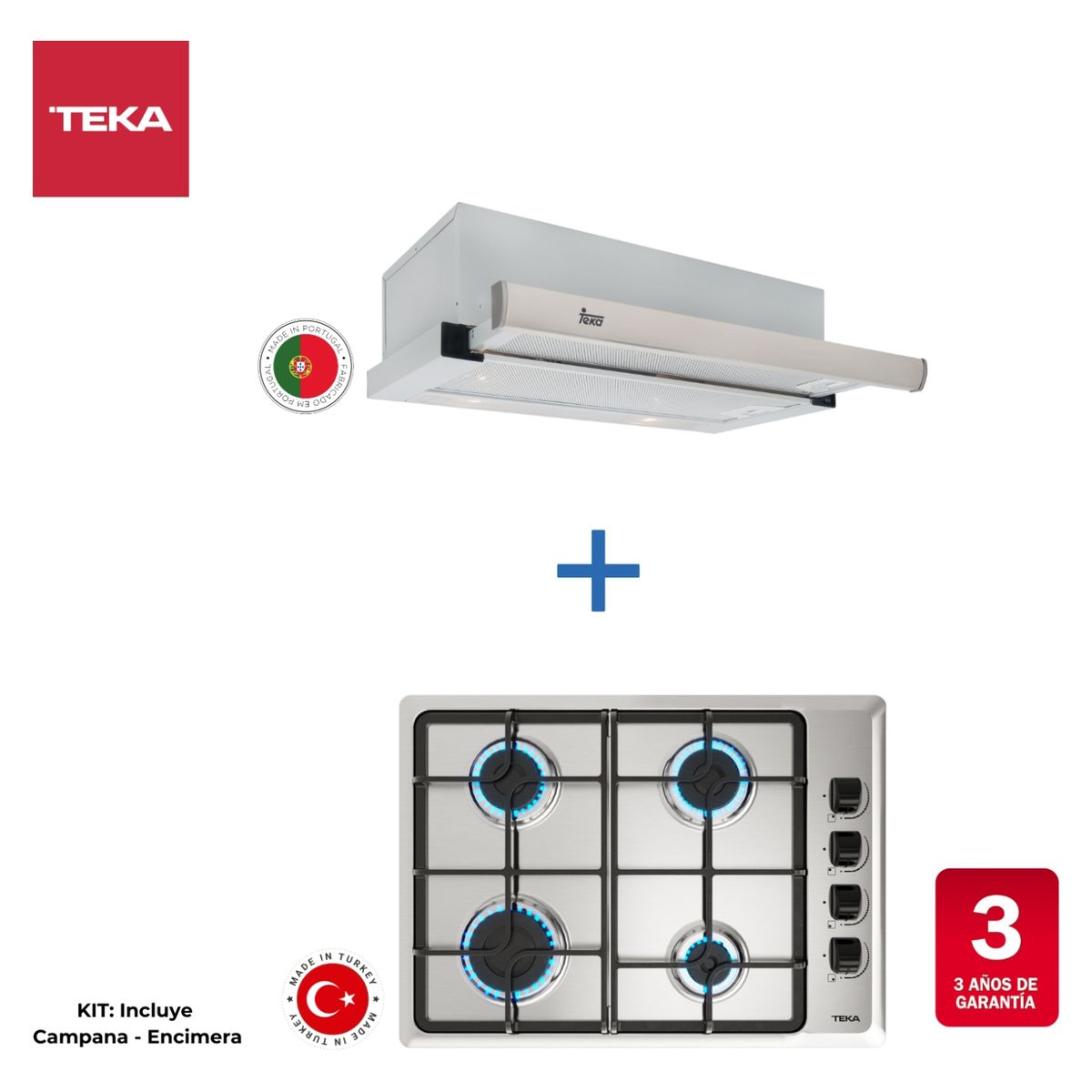 TEKA - Combo Encimera + Campana Teka