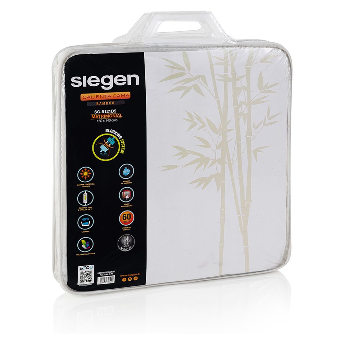 SIEGEN - Calientacama 2 Plazas Sg-5121D5 Siegen