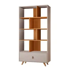 DI PORETTI - Librero Giga 91X179X39 Cm Café