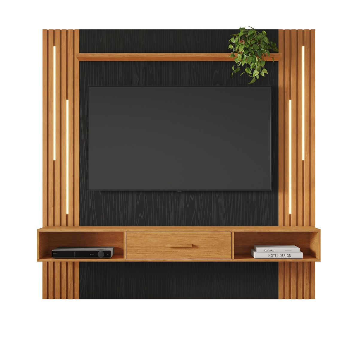 DI PORETTI - Panel Louvor 184X182X32 Cm Café Di Poretti