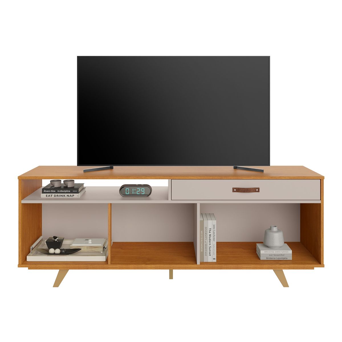 DI PORETTI - Rack Impar 652 160X66.5X38.5 Cm Café Di Poretti