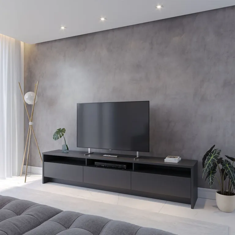 DECOCASA Rack TV 75 Pulgadas Aspen Negro