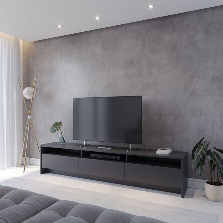 DECOCASA Rack TV 75 Pulgadas Aspen Negro