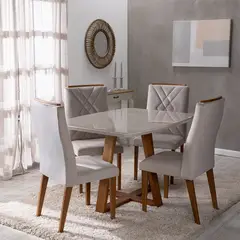 DECOCASA - Juego De Comedor 4 Sillas Bennet