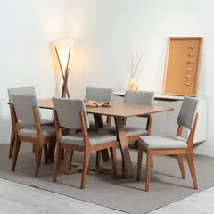 DECOCASA - Juego De Comedor 6 Sillas Avena