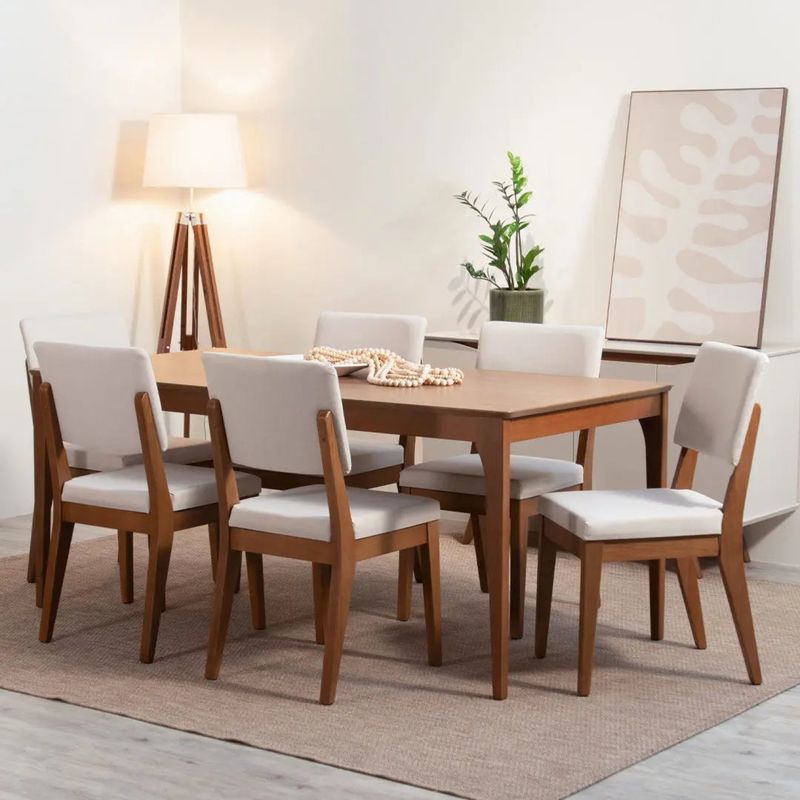 DECOCASA - Juego De Comedor 6 Sillas Ella Decocasa