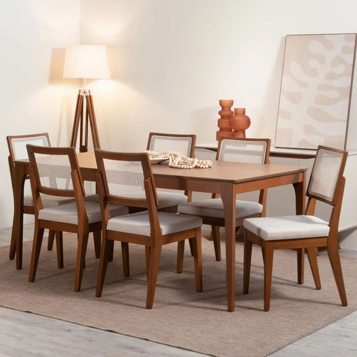 DECOCASA - Juego De Comedor 6 Sillas Ella Decocasa