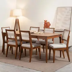 DECOCASA - Juego De Comedor 6 Sillas Ella
