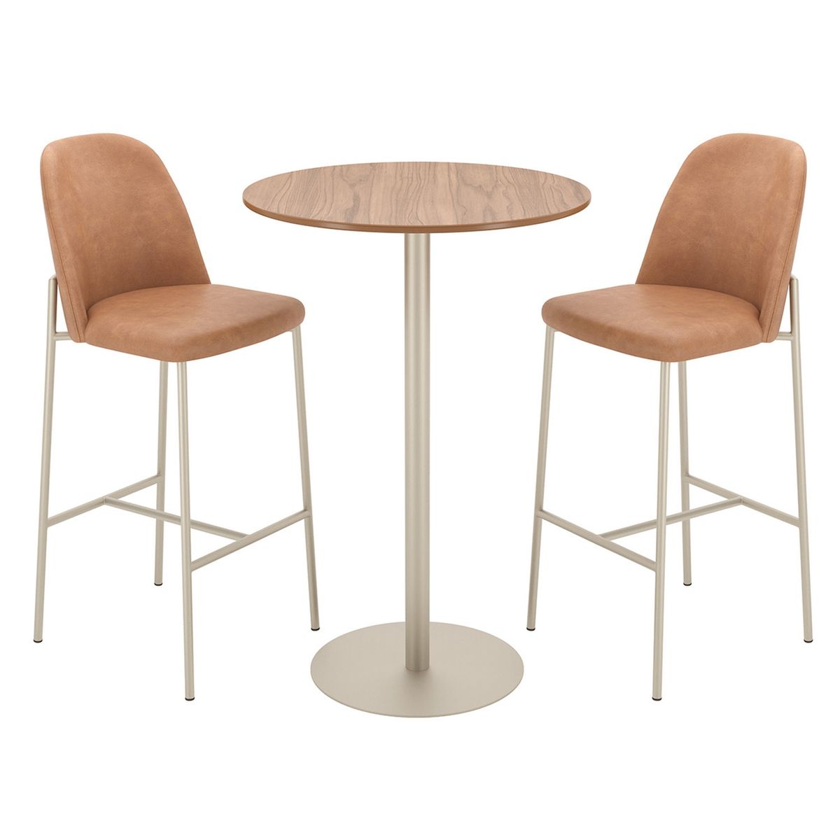 DECOCASA - Bar Orb Cha + 2 Banquetas Luci Decocasa