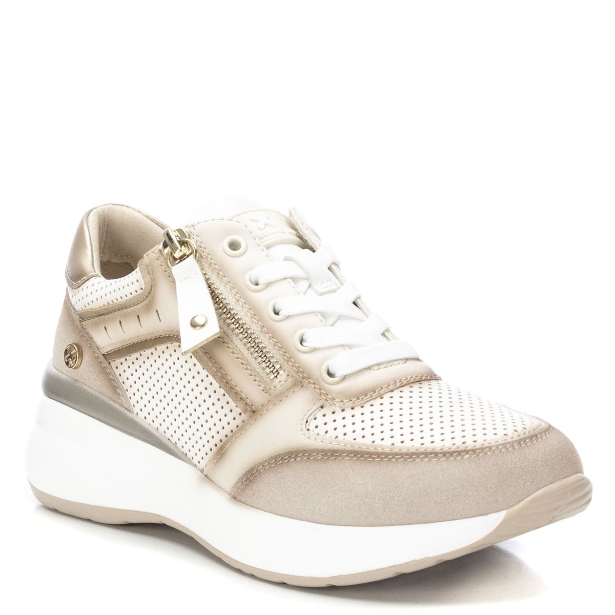 XTI - Zapatilla Urbana Mujer Beige Xti