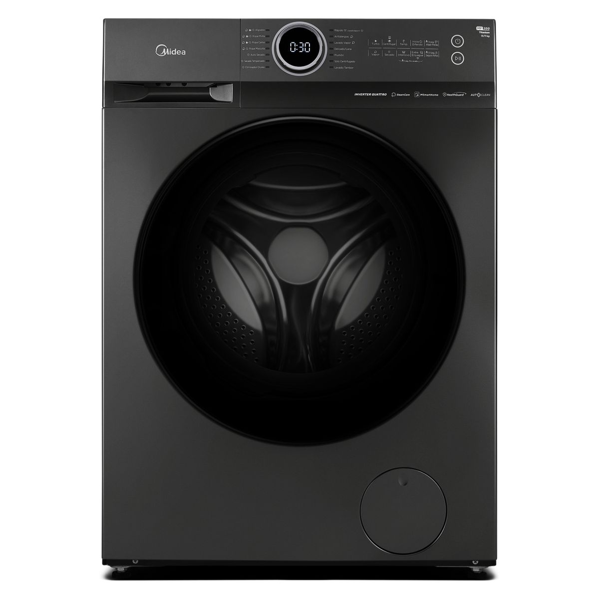 MIDEA - Lavadora-Secadora 15Kg/11Kg Inverter Mf200D150Wb/T Midea