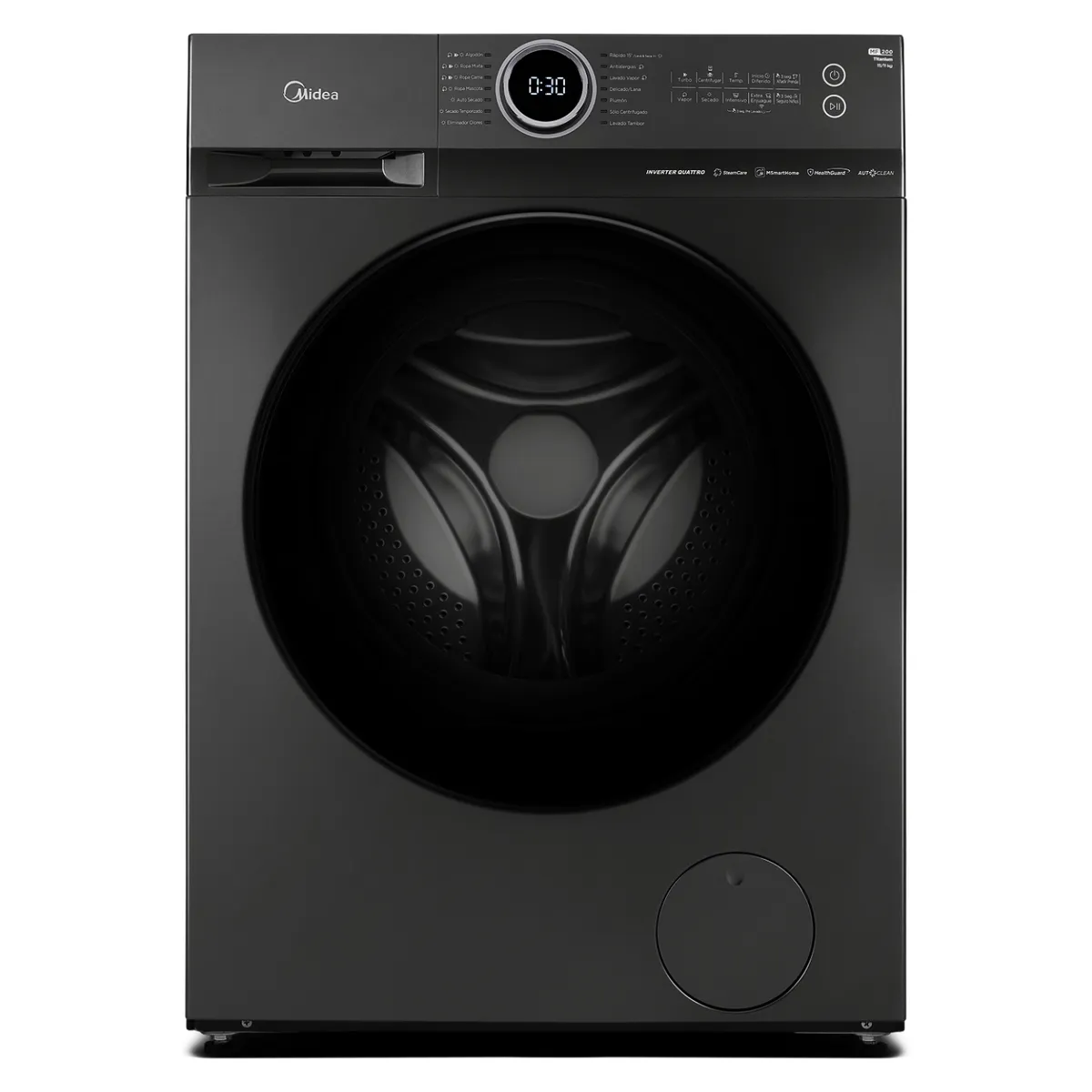 MIDEA - Lavadora-Secadora 15Kg/11Kg Inverter Mf200D150Wb/T Midea