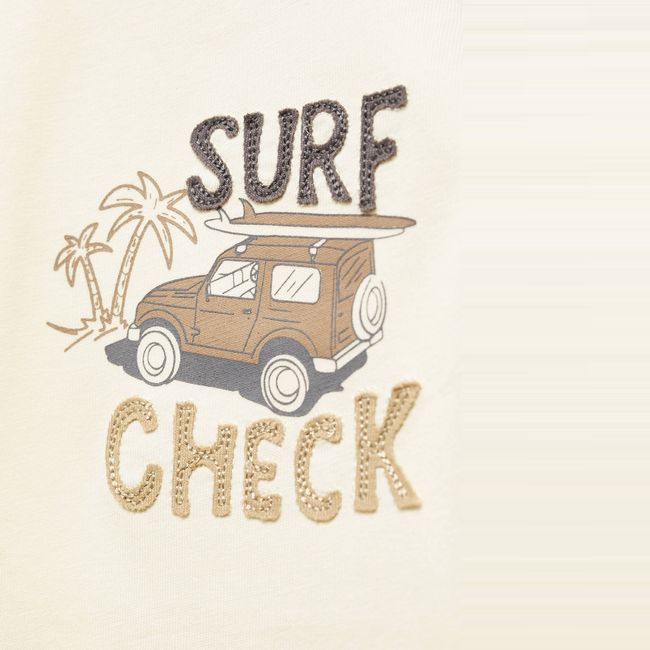 MANGO KIDS - Polera Mensaje Textura Niño Mango Kids