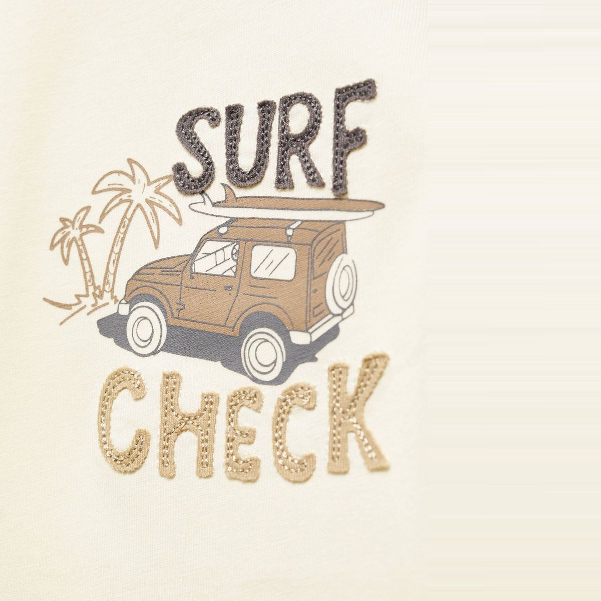 MANGO KIDS - Polera Mensaje Textura Niño Mango Kids