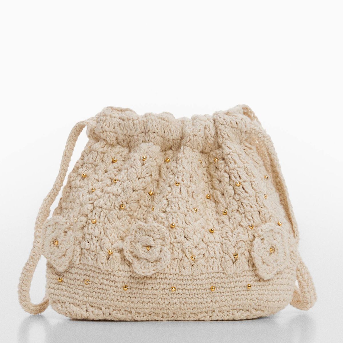 MANGO KIDS - Bolso Crochet Flores Niña Mango Kids
