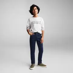 MANGO KIDS - Jeans con Cintura Elasticada de Algodón Niño