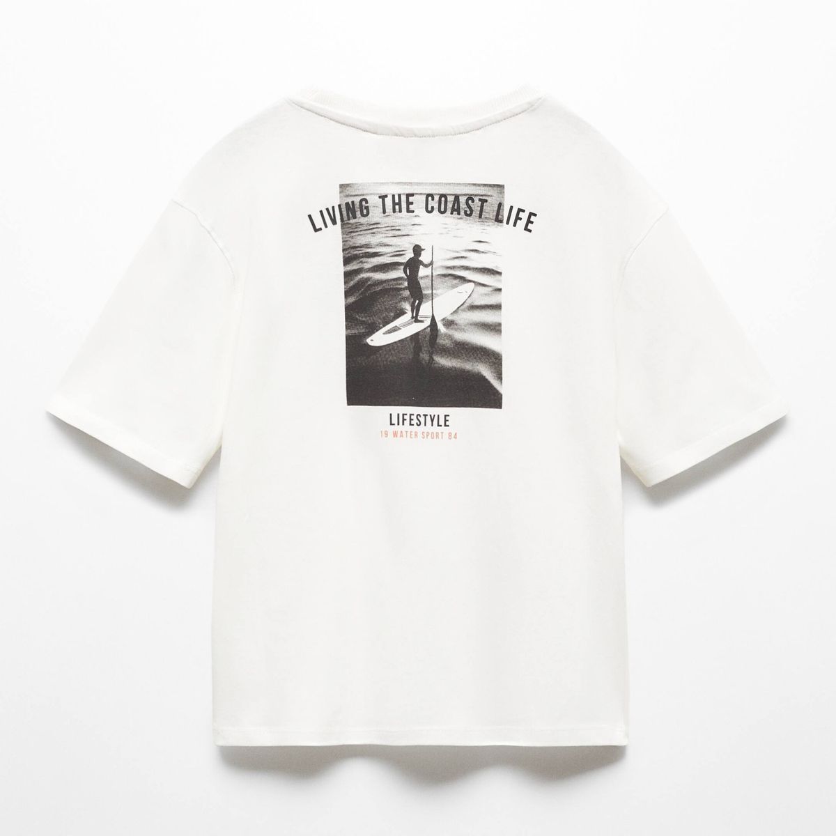 MANGO KIDS - Polera Estampada Surf Niño Mango Kids