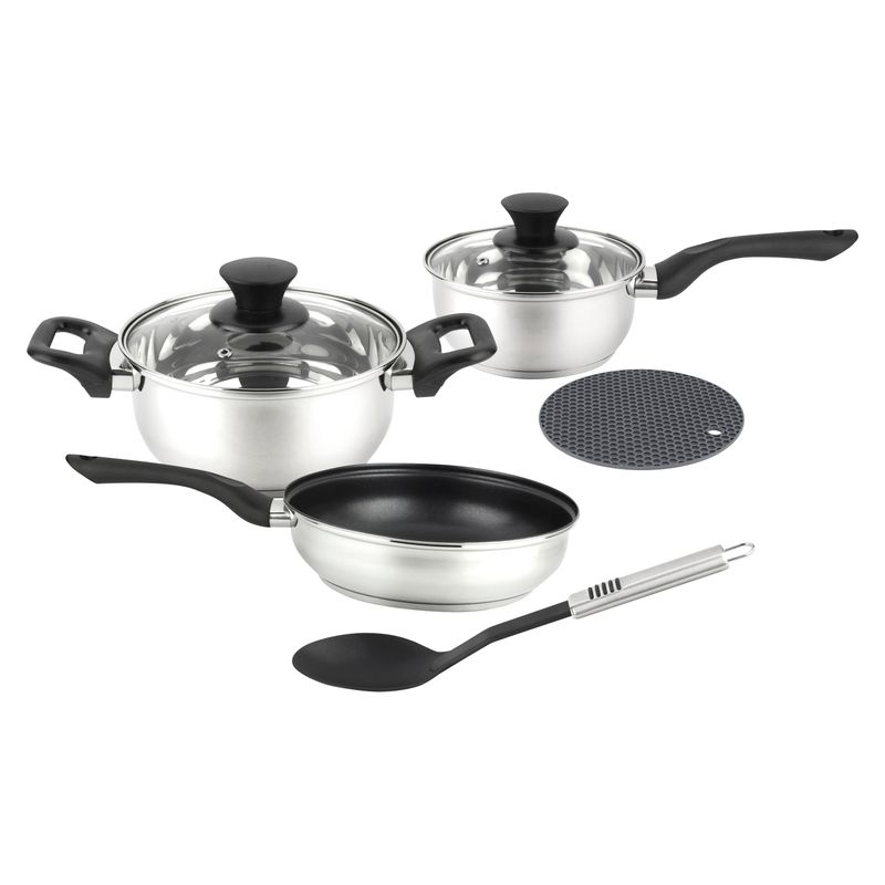MARMICOC - Batería De Cocina Acero Inoxidable Bali Nº De Piezas 7 Marmicoc