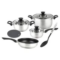 Batería De Cocina De Acero Inoxidable Bali 9 Nº De Piezas 9