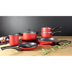 MARMICOC - Batería De Cocina Antiadherente Aluminio Vichuquen Nº De Piezas 11
