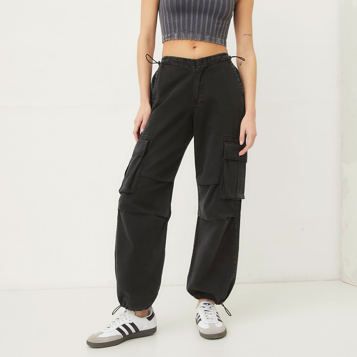 AMERICANINO - Jeans Cargo Tiro Medio Mujer Americanino