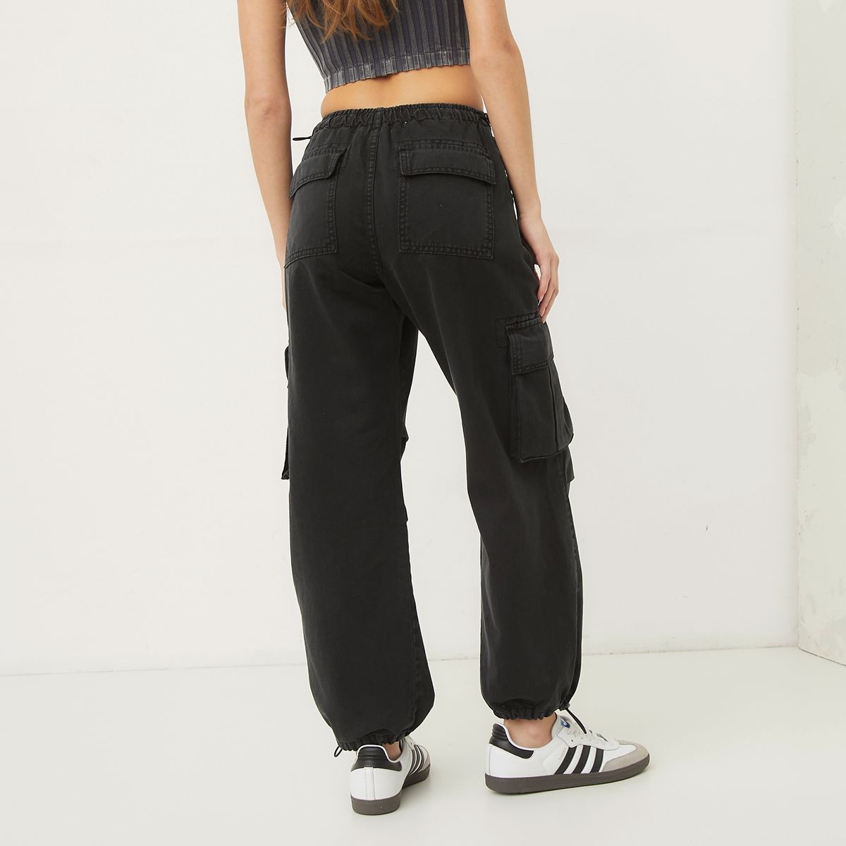 AMERICANINO - Jeans Cargo Tiro Medio Mujer Americanino