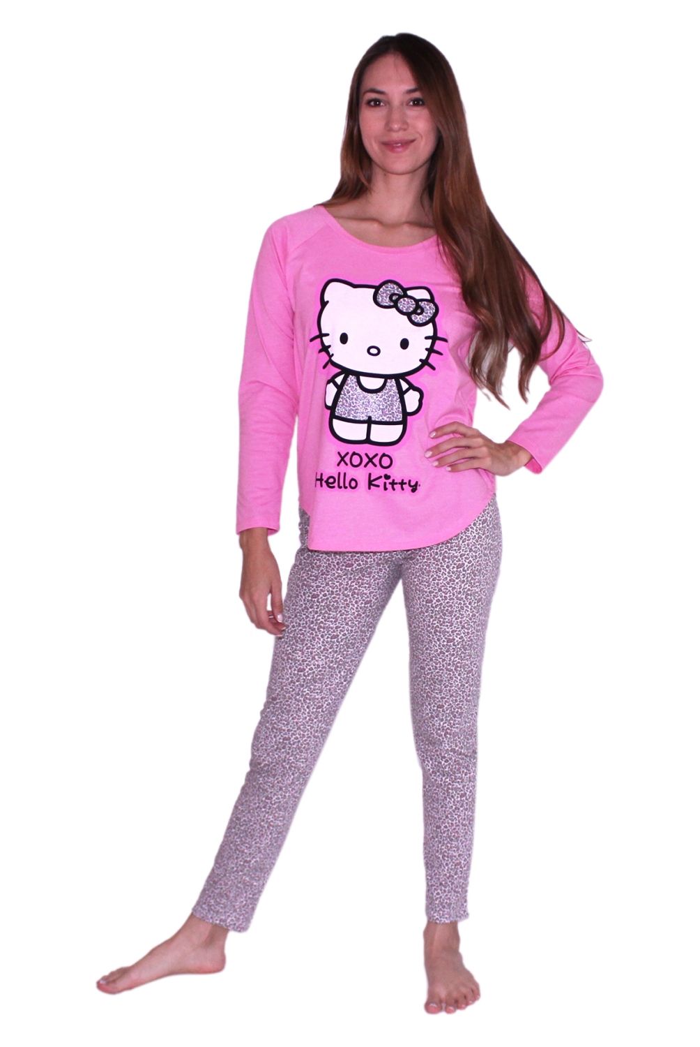 HELLO KITTY - Pijama Largo Mujer Hello Kitty