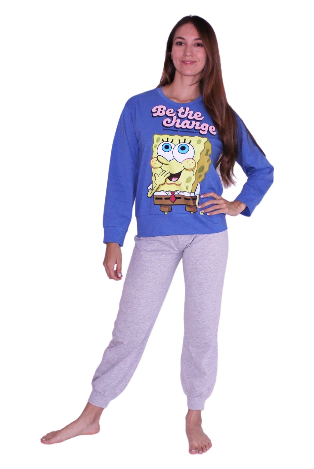 BOB ESPONJA - Pijama Mujer Bob Esponja