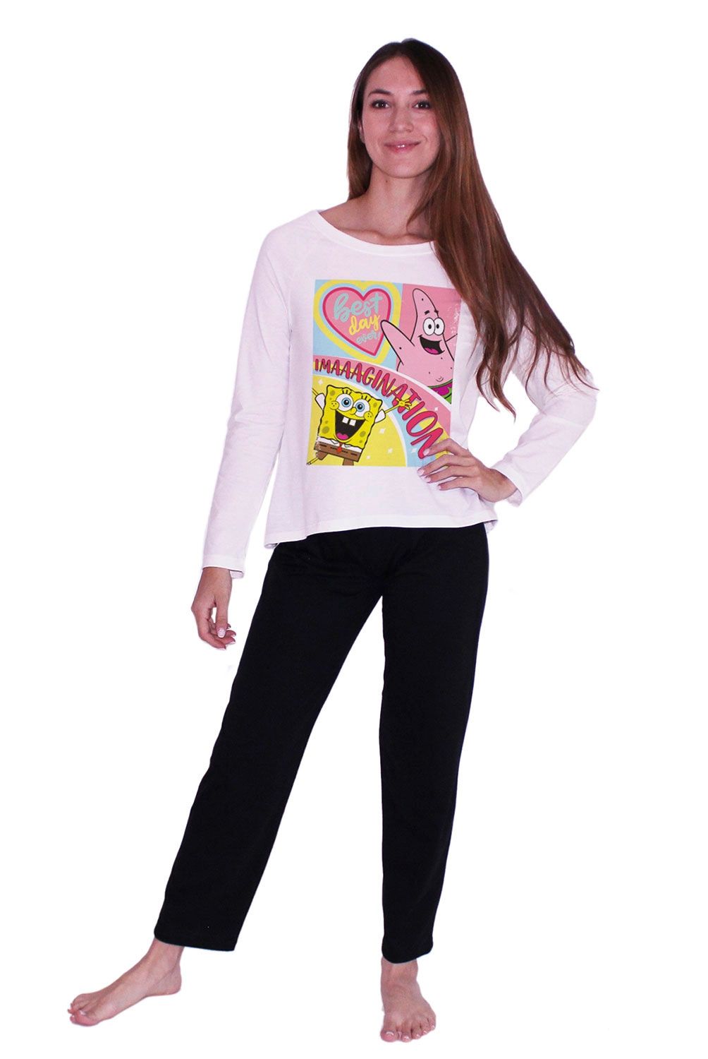 BOB ESPONJA - Pijama Mujer Bob Esponja