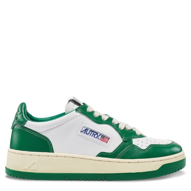 AUTRY Zapatilla Urbana Mujer Cuero Verde