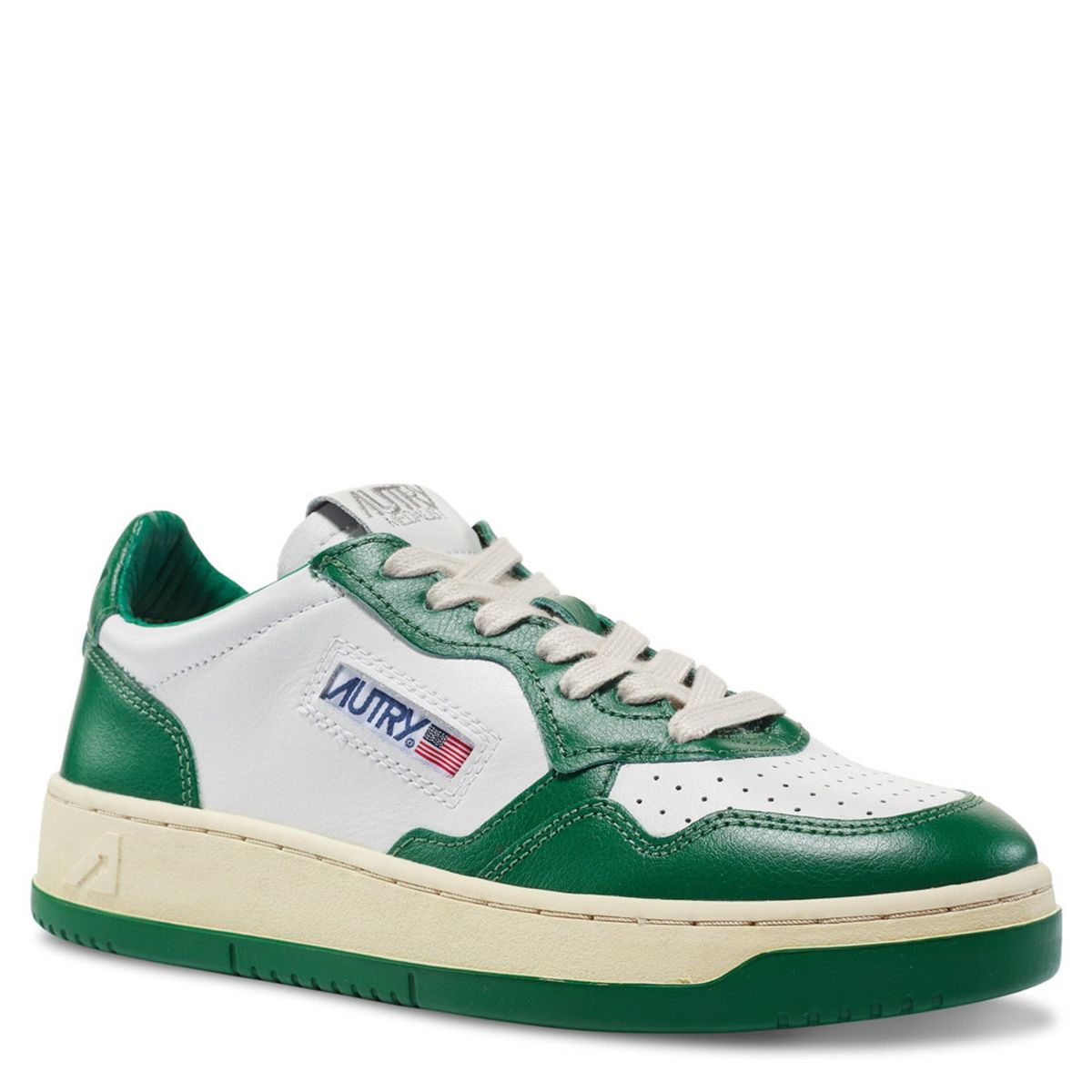 AUTRY - Zapatilla Urbana Mujer Cuero Verde Autry
