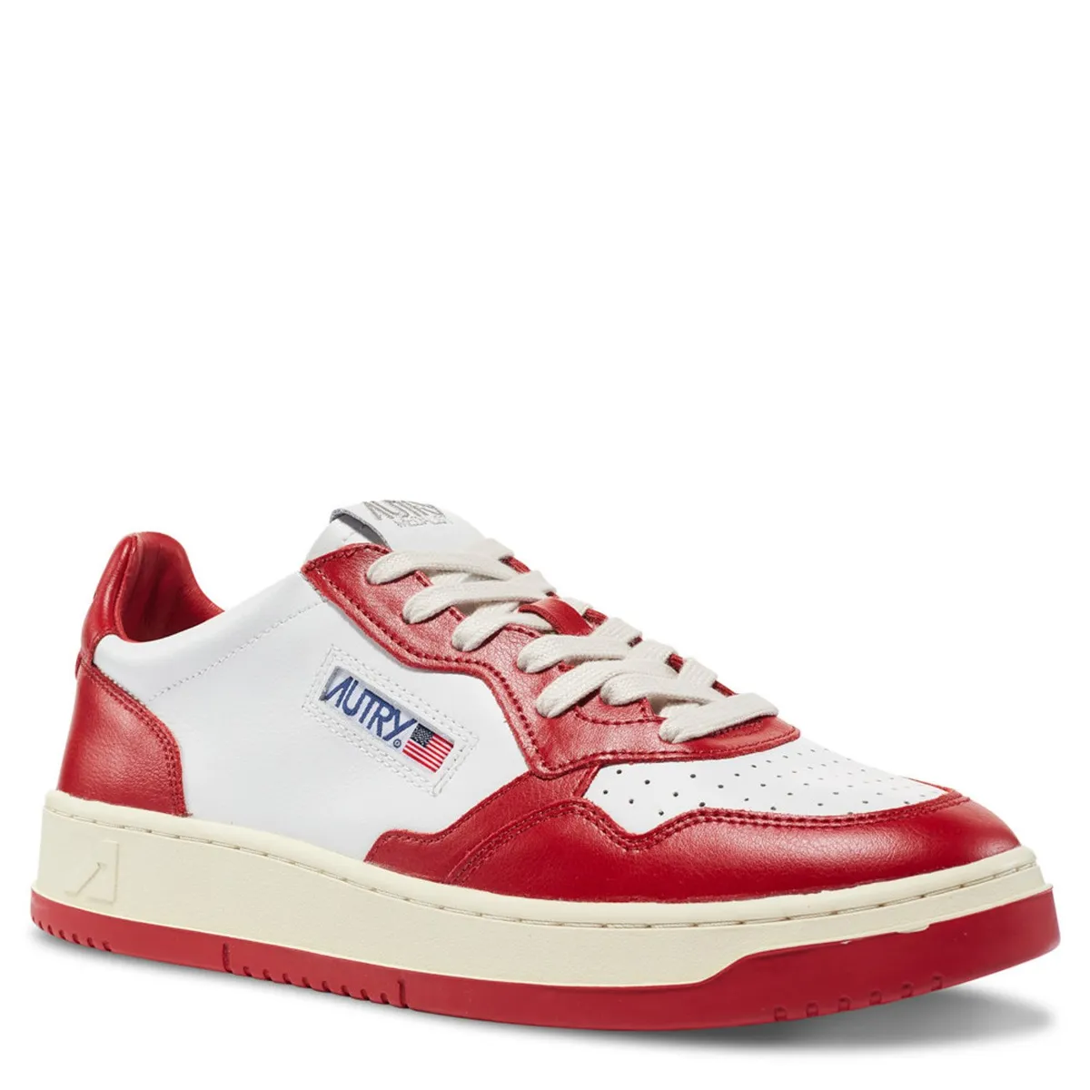AUTRY - Zapatilla Urbana Hombre Cuero Rojo Autry