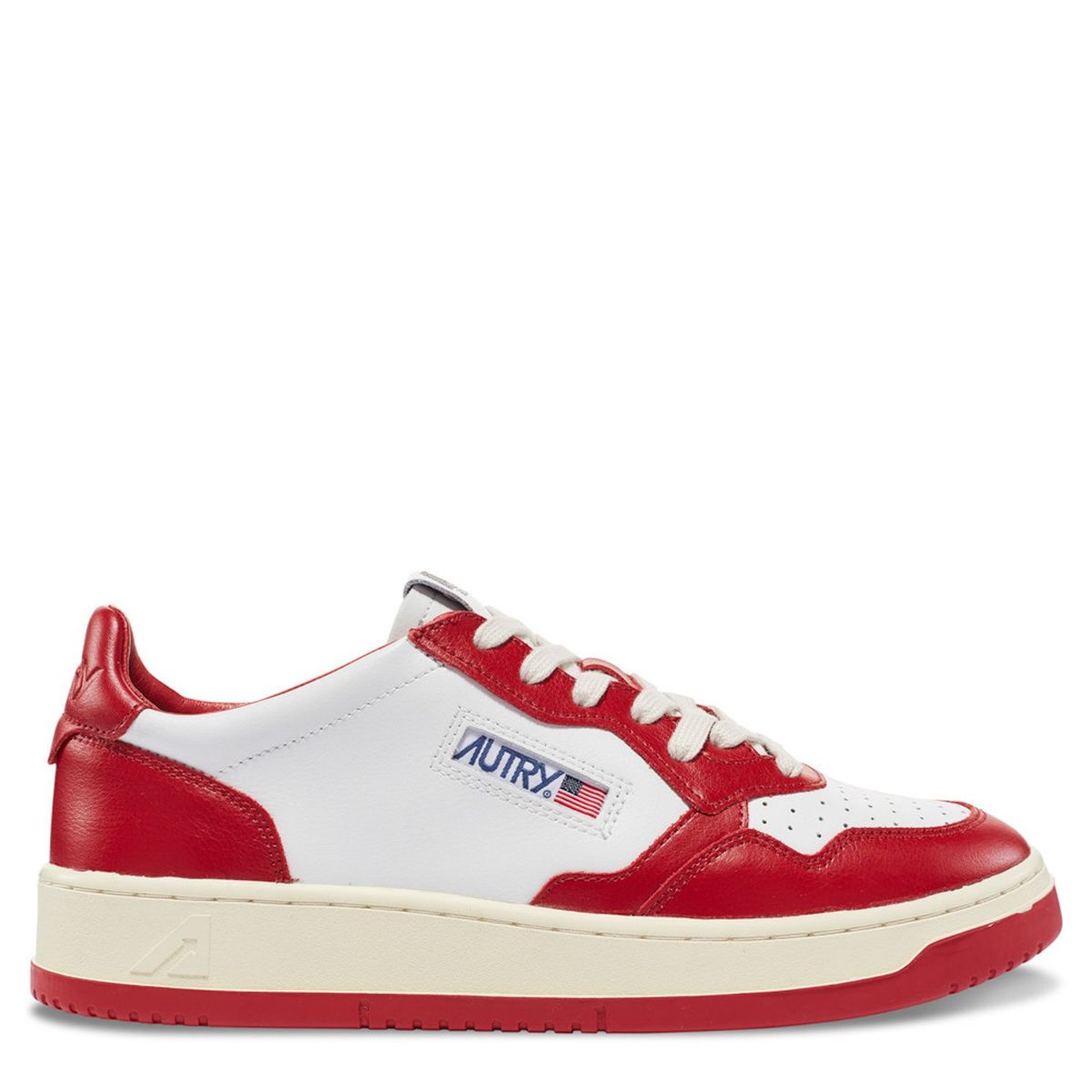 AUTRY - Zapatilla Urbana Hombre Cuero Rojo Autry