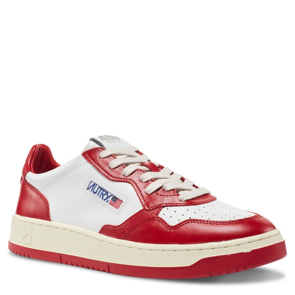 AUTRY - Zapatilla Urbana Hombre Cuero Rojo Autry