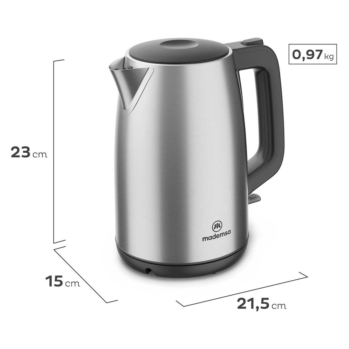 MADEMSA - Hervidor 1.7 LTS MEK 25 Mademsa