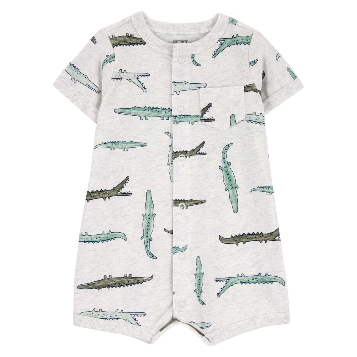 CARTER'S - Enterito Carter's Algodón Estampado Cocodrilo Bebé Niño