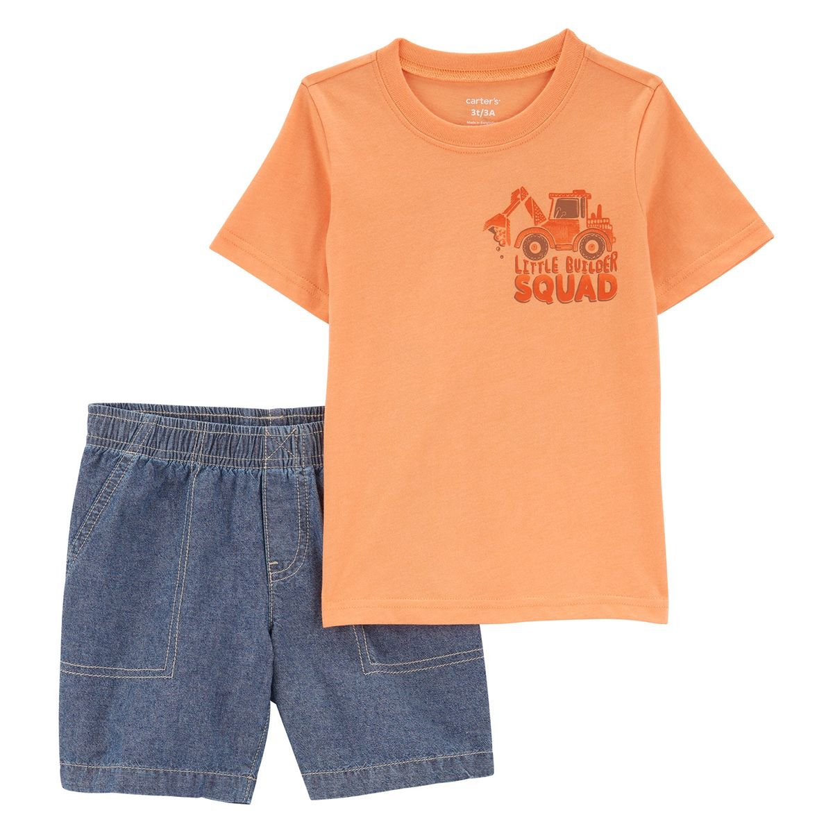 CARTER'S - Conjunto 2 Piezas Polera y Short Bebé Niño Carter's