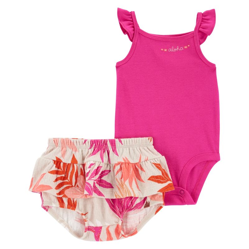 CARTER'S - Conjunto 2 Piezas Short y Body Bebé Niña Carter's