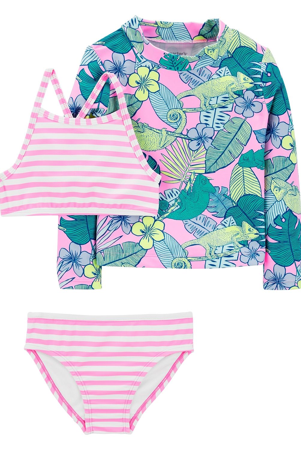 CARTER'S - Traje de Baño 3 Piezas Niña Carter's Protección UV 50+