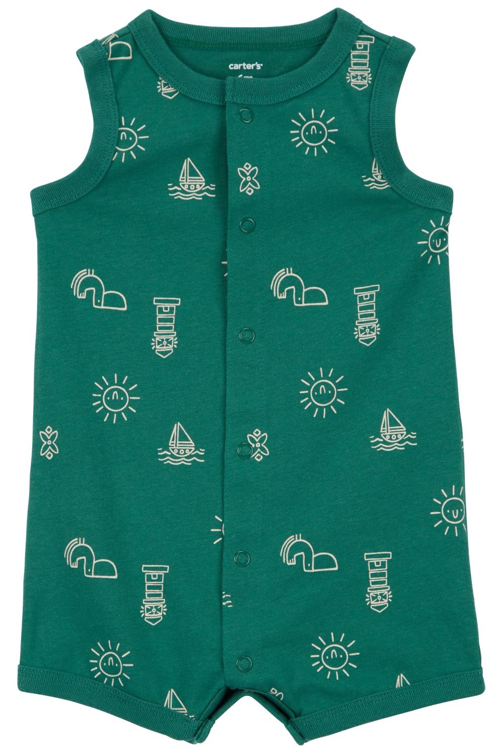 CARTER'S - Enterito Carter's de Algodón Estampado para Bebé Niño